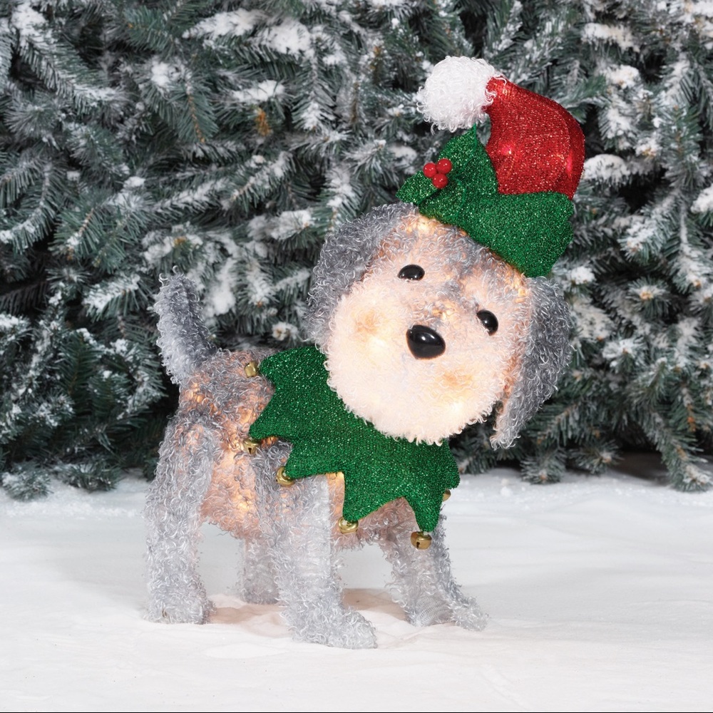 ISO holiday time schnauzer outdoor light